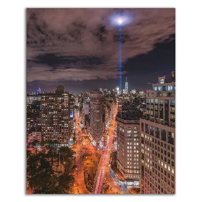 &Tribute Lights Flatiron District& by Bruce Getty - Wrapped Canvas Photograph Print Latitude Run Size: 30x22 H x 24x22 W x 1.5x2 YHN8_V5ZAP56