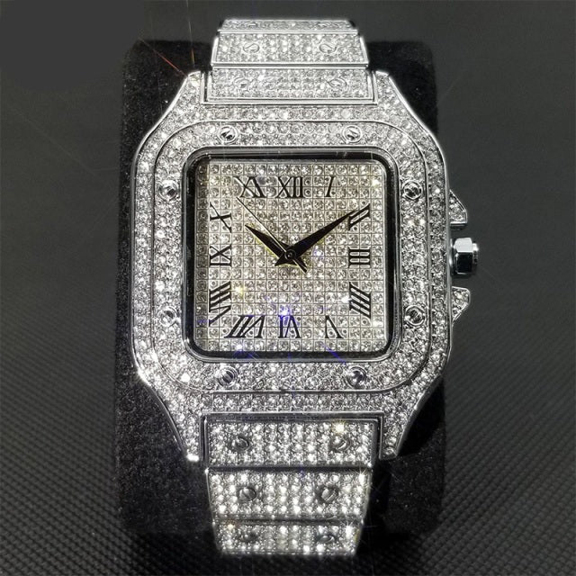 Ice Out Square Luxury Watch For Men